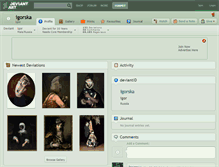 Tablet Screenshot of igorska.deviantart.com