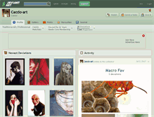 Tablet Screenshot of caccio-art.deviantart.com