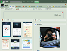 Tablet Screenshot of ant7.deviantart.com
