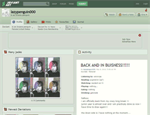 Tablet Screenshot of lazypenguin000.deviantart.com