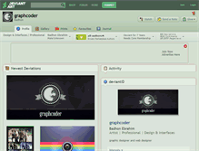 Tablet Screenshot of graphcoder.deviantart.com
