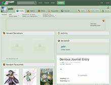 Tablet Screenshot of pebi.deviantart.com