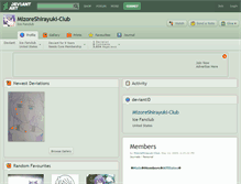 Tablet Screenshot of mizoreshirayuki-club.deviantart.com