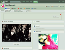 Tablet Screenshot of camii-gazerock.deviantart.com