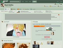 Tablet Screenshot of black-destiny.deviantart.com