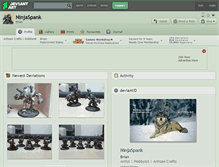 Tablet Screenshot of ninjaspank.deviantart.com