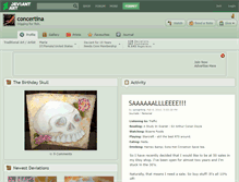 Tablet Screenshot of concertina.deviantart.com
