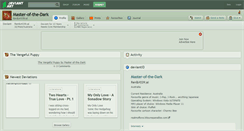 Desktop Screenshot of master-of-the-dark.deviantart.com