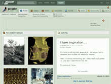 Tablet Screenshot of ga-gaby.deviantart.com