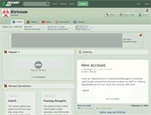 Tablet Screenshot of bgrinslade.deviantart.com