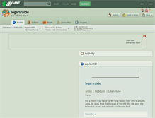 Tablet Screenshot of legarsraide.deviantart.com