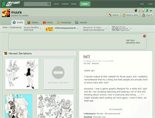 Tablet Screenshot of muura.deviantart.com