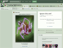 Tablet Screenshot of chasing-nightmares.deviantart.com