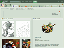 Tablet Screenshot of char0118.deviantart.com