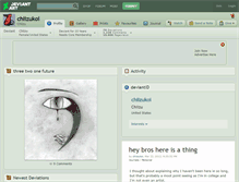 Tablet Screenshot of chiizukoi.deviantart.com