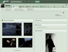 Tablet Screenshot of calerae.deviantart.com