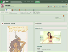 Tablet Screenshot of manjuu.deviantart.com