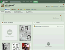 Tablet Screenshot of kelvinzhang87.deviantart.com