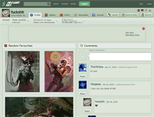 Tablet Screenshot of fuckshit.deviantart.com