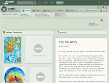 Tablet Screenshot of cuygirl.deviantart.com