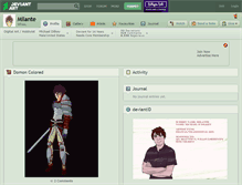 Tablet Screenshot of milante.deviantart.com