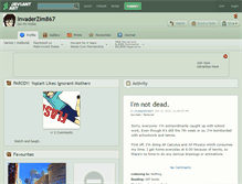 Tablet Screenshot of invaderzim867.deviantart.com