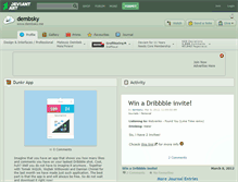 Tablet Screenshot of dembsky.deviantart.com
