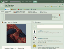 Tablet Screenshot of poorusername.deviantart.com