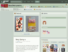 Tablet Screenshot of deco-den-lovers.deviantart.com