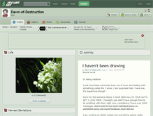 Tablet Screenshot of dawn-of-destruction.deviantart.com