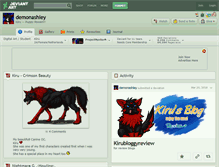 Tablet Screenshot of demonashley.deviantart.com