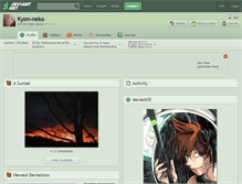 Tablet Screenshot of kyon-neko.deviantart.com