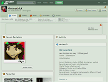 Tablet Screenshot of nirvanachick.deviantart.com