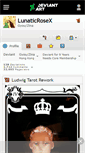 Mobile Screenshot of lunaticrosex.deviantart.com