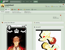 Tablet Screenshot of lunaticrosex.deviantart.com