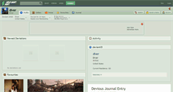 Desktop Screenshot of diver.deviantart.com