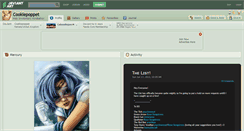 Desktop Screenshot of cookiepoppet.deviantart.com