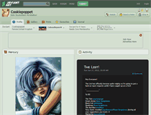 Tablet Screenshot of cookiepoppet.deviantart.com