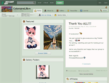 Tablet Screenshot of colorsarelife.deviantart.com