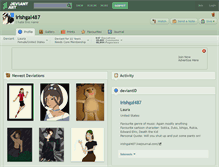 Tablet Screenshot of irishgal487.deviantart.com