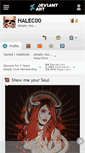 Mobile Screenshot of halec00.deviantart.com