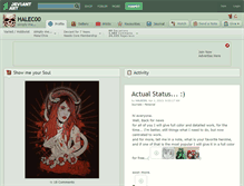 Tablet Screenshot of halec00.deviantart.com