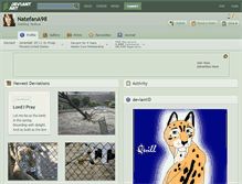 Tablet Screenshot of natefana98.deviantart.com