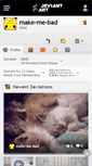 Mobile Screenshot of make-me-bad.deviantart.com