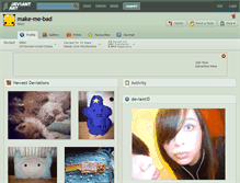 Tablet Screenshot of make-me-bad.deviantart.com