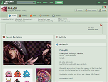 Tablet Screenshot of pinky2d.deviantart.com