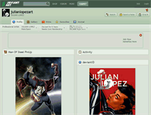 Tablet Screenshot of julianlopezart.deviantart.com