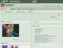 Tablet Screenshot of bunnierabbot.deviantart.com