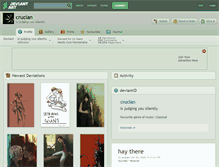 Tablet Screenshot of crucian.deviantart.com