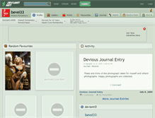 Tablet Screenshot of bevel33.deviantart.com